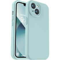 Compatible with iPhone 13 Case, Liquid Silicone Upgrade [Camera Protection] [Soft Anti-Scratch Microfiber Lining] Shockproof Phone Case for iPhone 13 6.1 inch - Mint