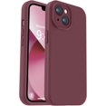 thumbnail image 1 of Compatible with iPhone 13 Case, Liquid Silicone Upgrade [Camera Protection] [Soft Anti-Scratch Microfiber Lining] Shockproof Phone Case for iPhone 13 6.1 inch - Plum, 1 of 14