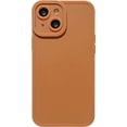 thumbnail image 1 of Compatible with iPhone 13 Case，Simple Cute Solid Color Design Frosted Soft TPU Silicone Anti-Fall Anti-Scratch Slim Shockproof Protective Case for iPhone 13 -Brown, 1 of 8