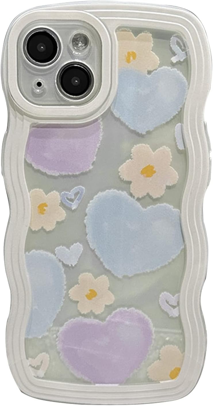 IPhone 13 Case With Cute Flower Design - Shockproof Matte Translucent Cover With Camera Protection