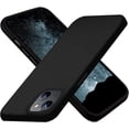 thumbnail image 1 of Compatible for iPhone 13 Case and iPhone 14 Case 6.1 Inch with Slim Silicone Shockproof Protective Phone Case for iPhone 13/iPhone 14 with [Soft Touch Microfiber Lining]-Black, 1 of 14