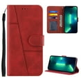 thumbnail image 1 of Compatible with iPhone 13 Classic Wallet Case, and Lanyard PU Leather Flip Card Slots Holder Kickstand Cell Accessories Phone Case Cover for iPhone 13 for Women Men, Red, 1 of 8