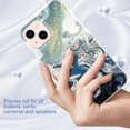 thumbnail image 1 of Compatible for iPhone 13 Marble Pattern IMD Soft TPU Silicone Case,Lightweight Shockproof Rugged Drop Slim Durable High Quality Back Protective Women Girl Cover.For iPhone 13,F, 1 of 6