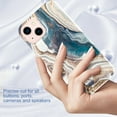 thumbnail image 1 of Compatible for iPhone 13 Marble Pattern IMD Soft TPU Silicone Case,Lightweight Shockproof Rugged Drop Slim Durable High Quality Back Protective Women Girl Cover.For iPhone 13,B, 1 of 6