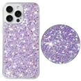 thumbnail image 1 of Compatible with iPhone 13 Pro Case Gel Glitter Sparkle Bling Women Girls Cases Cute Rubber Slim Soft Silicone TPU Shockproof Drop Phone Protective Cover for iPhone 13 Pro,Purple, 1 of 7