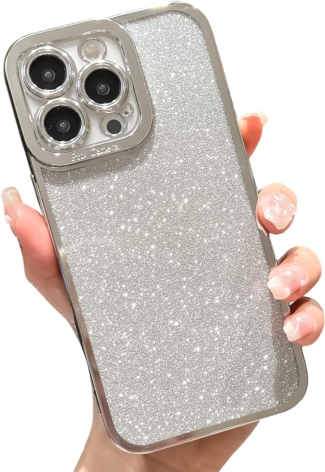 MILPROX Compatible With IPhone 14 Pro Max Case (2022), Glitter Sparkly Shiny Bling Rubber Gel Shell Cases 3 Layers Shockproof Protective Bumper Cover For IPhone 14 Pro Max 6.7" 2022