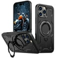 thumbnail image 1 of Compatible with iPhone 13 Pro Case, Hybrid Slim Phone Cases Fit for iPhone 13 Pro, Compatible with MagSafe Magnetic Ring Kickstand Stand Rugged Case, Shockproof Protective, Black, 1 of 6