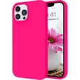 thumbnail image 1 of Compatible with iPhone 13 Pro Case, Liquid Silicone Soft Gel Rubber iPhone 13 Pro Phone Case Slim Fit Cover with Microfiber Lining Protective Phone Cases for iPhone 13 Pro 6.1 inch, Hot Pink, 1 of 15