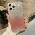 thumbnail image 1 of Compatible with iPhone 13 Pro Case, Luxury Sparkly Bling Gradient for Women Girls Soft TPU Frame Glass Glitter Paper Shockproof Anti-Scratch Protective Case Cover for iPhone 13 Pro, Pink, 1 of 9