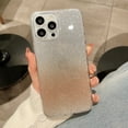 thumbnail image 1 of Compatible with iPhone 13 Pro Case, Luxury Sparkly Bling Gradient for Women Girls Soft TPU Frame Glass Glitter Paper Shockproof Anti-Scratch Protective Case Cover for iPhone 13 Pro, Orange, 1 of 9