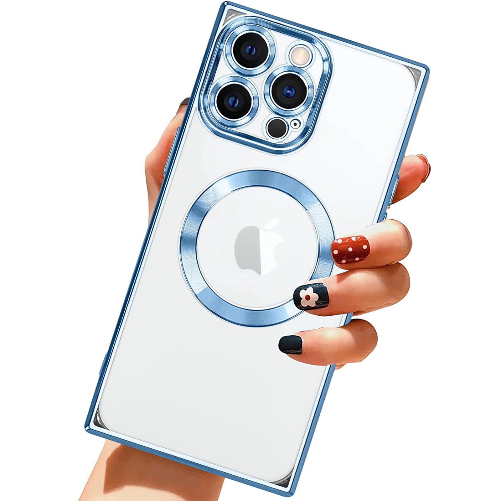 ANHONG Clear Square Case For IPhone 13 (6.1") – HD TPU, MagSafe Compatible, Anti-Yellowing