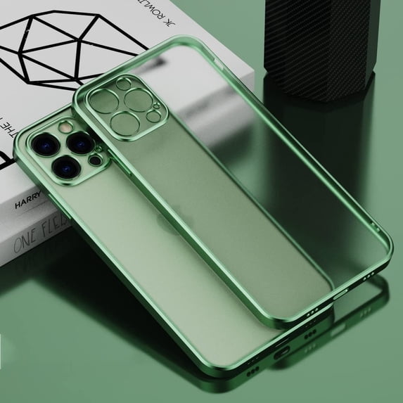 Compatible for iPhone 13 Pro Case Matte Translucent Mil-Grade Protective Slim Thin Phone Frosted Cases for Women Anti-Fingerprint Anti-Scratch Shockproof Cover 6.1 inch 2021, Green
