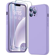 Compatible with iPhone 13 Pro Case, Premium Silicone Upgraded [Camera Protection] [Soft Anti-Scratch Microfiber Lining] Phone Case for iPhone 13 Pro 6.1''- Light Purple