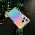 thumbnail image 1 of Compatible with iPhone 13 Pro Laser Transparent Case,Luxury Glitter Bling TPU and Hard PC Shockproof Diamond Pattern Dazzling Color Slim Case with Full Camera Lens Protector for Women Men,B, 1 of 7