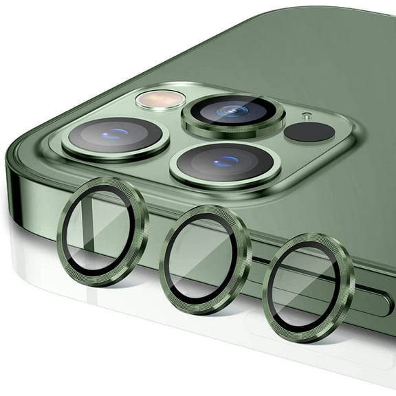 Compatible for iPhone 13 Pro Max(6.7) iPhone 13 Pro(6.1) 2021 Camera Lens Protector, 9H Tempered Glass Film Full Cover Glitter Sticker Accessories for iPhone 13 Pro/Pro Max.