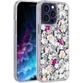 thumbnail image 1 of Compatible with iPhone 13 Pro Max Bling Case Luxury Glitter Rhinestone Diamond Crystal Sparkle Shiny Rose Flower Pearl Floral Soft Bumper Protective Case Cover for Women Girls, 1 of 6