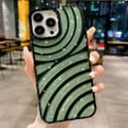 thumbnail image 1 of Compatible with iPhone 13 Pro Max Case 6.7 Inch, Cute 3D Design Planting Water Ripple Case, Bling Sparkle Case for Women Girls, Soft Silicone Shockproof Camera Protective Back Cover-Green, 1 of 13
