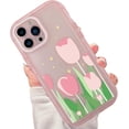 thumbnail image 1 of Compatible with iPhone 13 Pro Max Case 6.7 Inch, Cute Pink Floral Flower Pattern Phone Case for Women Girls, Shockproof Full Camera Protective Girly Cover for 13 Pro Max, 1 of 10