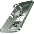 thumbnail image 1 of Compatible with iPhone 13 Pro Max Case 6.7" Ultra Clear Protective Phone Cover with Ring Holder Kickstand Anti-Scratch Slim Thin Silicone Flexible TPU Shockproof Bumper Case - Clear, 1 of 8