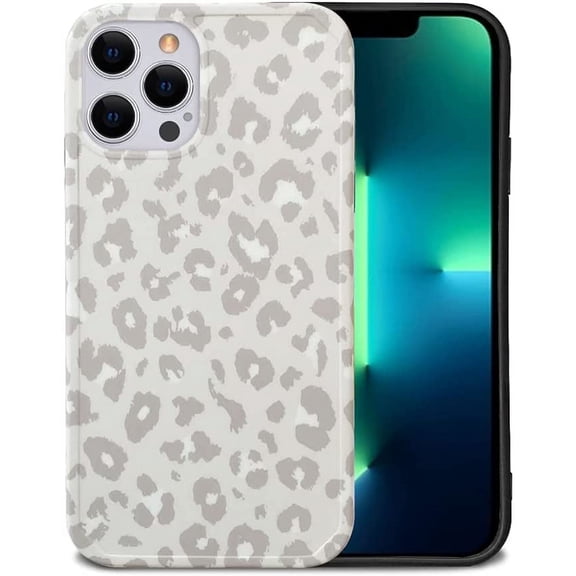 Compatible with iPhone 13 Pro Max Case (6.7inch) for Cute Leopard Pattern for Girls Woman Soft TPU Shockproof Anti-Scratch Protective Case for iPhone 13 Pro Max -Black