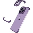thumbnail image 1 of Compatible with iPhone 13 Pro Max Case Borderless Design Camera Lens Protection Thin Lightweight Soft Silicone Frameless Case Shockproof Bumper Cover for iPhone 13 Pro Max 6.7 inch, Purple, 1 of 15