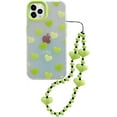 thumbnail image 1 of Compatible with iPhone 13 Pro Max Case with Bracelet, Fashion Luxury Translucent Love Heart Pattern Case Shiny Gradient Laser Protective Shockproof Cover for Girls Women, 1 of 6