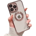 thumbnail image 1 of Compatible with iPhone 13 Pro Max Case with Camera Lens Protector,Logo View for Women Men, Soft Clear Back Cover, Luxury for iPhone 13 Pro Max Phone Cases (iphone13proMax, Rose Gold), 1 of 18