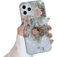 thumbnail image 1 of Compatible with iPhone 13 Pro Max Case,Clear Cute Flower Case Built-in 360° Rotatable Ring Kickstand Holder Soft Slim TPU Phone Case Designed for iPhone 13 Pro Max 6.7" Released 2021 Sunflower, 1 of 1