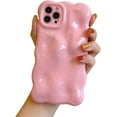 thumbnail image 1 of Compatible with iPhone 13 Pro Max Case, Cute Coquette 3D Wave Bubble Pattern and Stylish Wavy Border, Soft TPU, All-Inclusive Camera Protection Shockproof Phone Case for Women Girls (Pink), 1 of 12