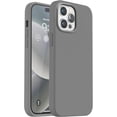 thumbnail image 1 of Compatible with iPhone 13 Pro Max Case, Liquid Silicone Full Body Protective Case with [Anti-Scratch] [Soft Microfiber Lining] [Camera Protective] for iPhone 13 Pro Max 6.7 inch, Dark Gray, 1 of 12