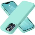 thumbnail image 1 of Compatible with iPhone 13 Pro Max Case, Liquid Silicone Full Body Protective Case with [Anti-Scratch] [Soft Microfiber Lining] [Camera Protective] for iPhone 13 Pro Max 6.7 inch, Sea Blue, 1 of 5