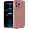 thumbnail image 1 of Compatible with iPhone 13 Pro Max Case, Luxury Double Heart Case with Side Pattern Soft Silicone Shockproof Full Camera Lens Cute Case for iPhone 13 Pro Max 6.7" for Women Girl Pink, 1 of 11