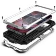 thumbnail image 1 of Compatible with iPhone 13 Pro Max Case Metal Phone Case Stand Built in Screen Protector Outdoor Sports Heavy Duty Protection Shockproof Cover (2021 6.7 lnch) Silver, 1 of 16