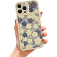 thumbnail image 1 of Compatible with iPhone 13 Pro Max Case for Women Girls,Cute Retro Purple White Floral Flower Pattern with Soft Flexible Silicone Case Anti-Scratch Shockproof Smooth Case for iPhone 13 Pro Max, 1 of 12