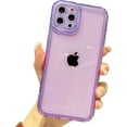 thumbnail image 1 of Compatible with iPhone 13 Pro Max Cute Clear Phone Case, Sparkling Star Diamond Design, Simple but Extraordinary, Soft TPU Shockproof Protective Case for Women and Girls (Purple), 1 of 10