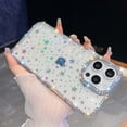 thumbnail image 1 of Compatible with iPhone 13 Pro Max Glitter Phone Case,Cute Luxury Bling Sparkly Crystal Diamond Rhinestones Frame&Camera Ring,Shockproof Anti-fall Rugged Women Girls Slim Phone Case,Star, 1 of 8