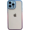 thumbnail image 1 of Compatible with iPhone 13 Pro Max Gradient Case Colorful Bling Clear Glitter Sparkle Camera Protection Soft TPU Glossy Luxury Shockproof Protective Cover for Girls and Women, 1 of 9