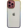 thumbnail image 1 of Compatible with iPhone 13 Pro Max Gradient Case Colorful Bling Clear Glitter Sparkle Camera Protection Soft TPU Glossy Luxury Shockproof Protective Cover for Girls and Women, 1 of 9