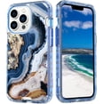 thumbnail image 1 of Compatible with iPhone 13 Pro Max Marble Case Glitter Marble Pattern Case Fashion Luxury 3 in 1 Shockproof Protective Cover for iPhone 13 Pro Max (6.7 inch) Women and Girls, 1 of 14