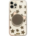 thumbnail image 1 of Compatible with iPhone 13 Pro Max Mirror Diamond Case Makeup Bling Shiny Glitter Clear Luxury 3D Rhinestones Crystal Pretty Bumper Shockproof Protective Cover for Girls and Women, 1 of 14