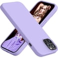 thumbnail image 1 of Compatible with iPhone 13 Pro Max Phone Case | Thickening Liquid Silicone |Anti-Scratch Microfiber Lining |Full-Body Duty Heavy Protection Case for iPhone 13 Pro Max Women Girls,Light Purple, 1 of 13