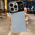 thumbnail image 1 of Compatible with iPhone 13 Pro Max Slim Case,Luxury Bling Transparent Hard PC Anti-Scratch Shockproof Case with Window Glass Lens Camera Protectorfor iPhone 13 Pro Max Women Girl Men-Sky Blue, 1 of 12