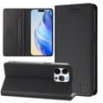 thumbnail image 1 of Compatible with iPhone 13 Pro Max Wallet Case, PU Leather Flip Case with RFID Blocking Card Slots, Kickstand Slim Fit Magnetic Wireless Charging Phone Cover for iPhone 13 Pro Max, Black, 1 of 13