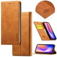 thumbnail image 1 of Compatible with iPhone 13 Pro Max Wallet Case, PU Leather Flip Folio Case with Card Holders RFID Blocking Kickstand [Shockproof TPU Inner Shell] Phone Cover For iPhone 13 Pro Max, Brown, 1 of 11