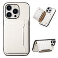 thumbnail image 1 of Compatible with iPhone 13 Pro Wallet Case Credit Card Holder, Classic Business Premium PU Leather Kickstand Durable Shockproof Protective Kickstand Cover for iPhone 13 Pro, White, 1 of 6
