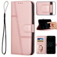 thumbnail image 1 of Compatible for iPhone 13 Pro Wallet Case,[Magnetic Closure][Kickstand][Wrist Strap][Card Holder Slots] RFID BlockingTPU Interior Protective PU Leather Folio Flip Shockproof Cover,Rosegold, 1 of 11