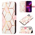 thumbnail image 1 of Compatible with iPhone 13 Wallet Cases, Detachable Wallet Case for iPhone 13 6.1 , Marble Pattern PU Leather Folio iPhone Case with Card Holder and Kickstand, 1 of 5
