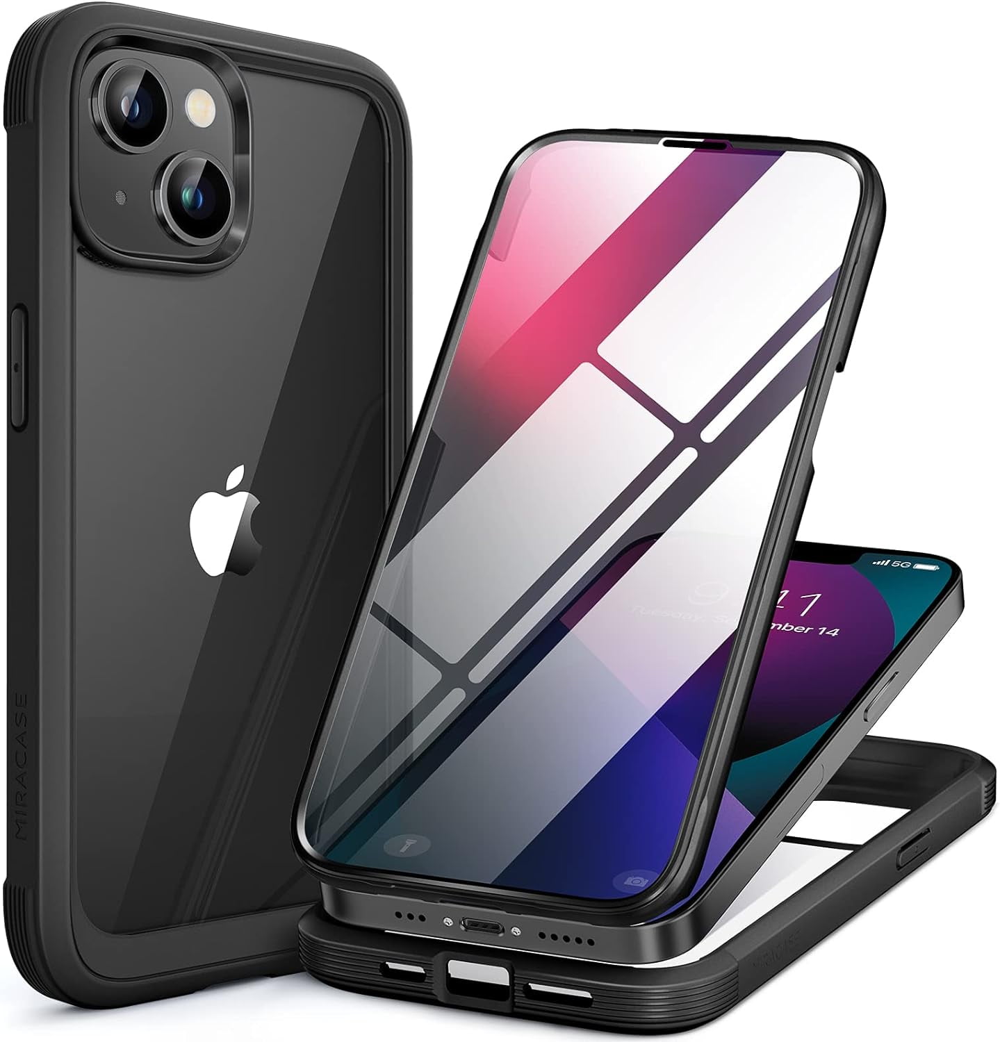 Shockproof Bumper Phone Case for iPhone 13 Pro Max, with Tempered Glass  Screen Protector, by OneToughShield ® - Zodiac / Libra