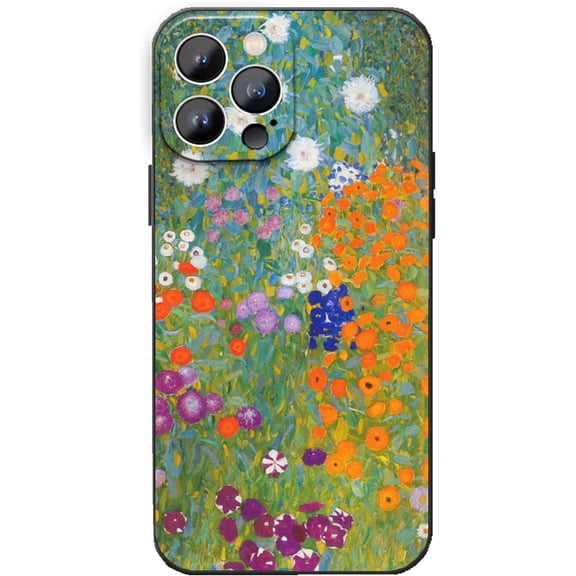 Compatible with iPhone 13 pro max Phone Case,Colorful Flower Garden Cover,Slim Drop Proof with Full Body Protection Phone Case 6.7 Inch for Women Girls