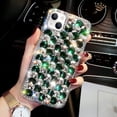 thumbnail image 1 of Compatible with iPhone 14 Bling Diamond Case for Women Girls Girly Glitter Shiny 3D Crystal Rhinestone Case Fashion Luxury Double Color Sparkly Gemstone Soft TPU Cover, 1 of 9